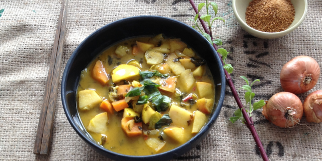 Sweet Potato Brussels Sprouts Curry