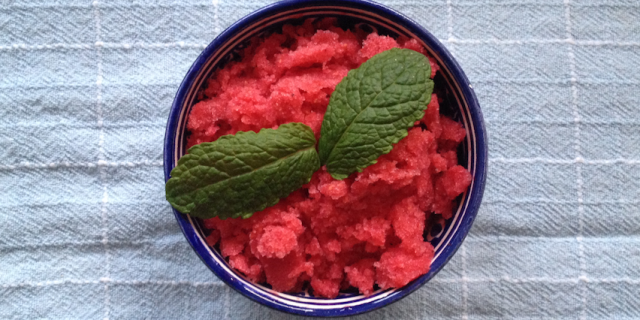 Vegan Raspberry Thyme Sorbet