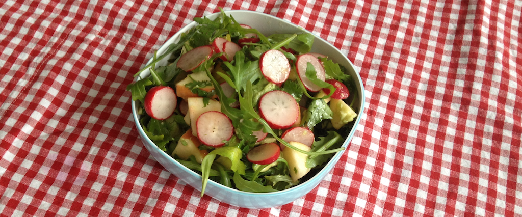 Apple Radish Arugula Salad